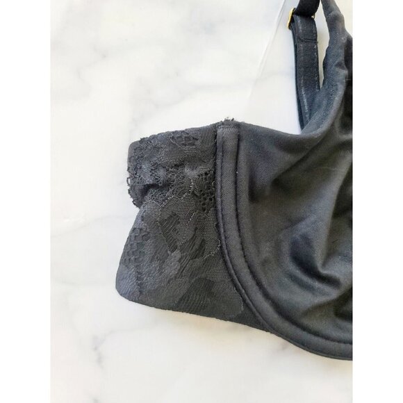 Soma Embraceable Signature Lace Unlined Perfect Coverage Underwire Black Bra 32C - Picture 5 of 10